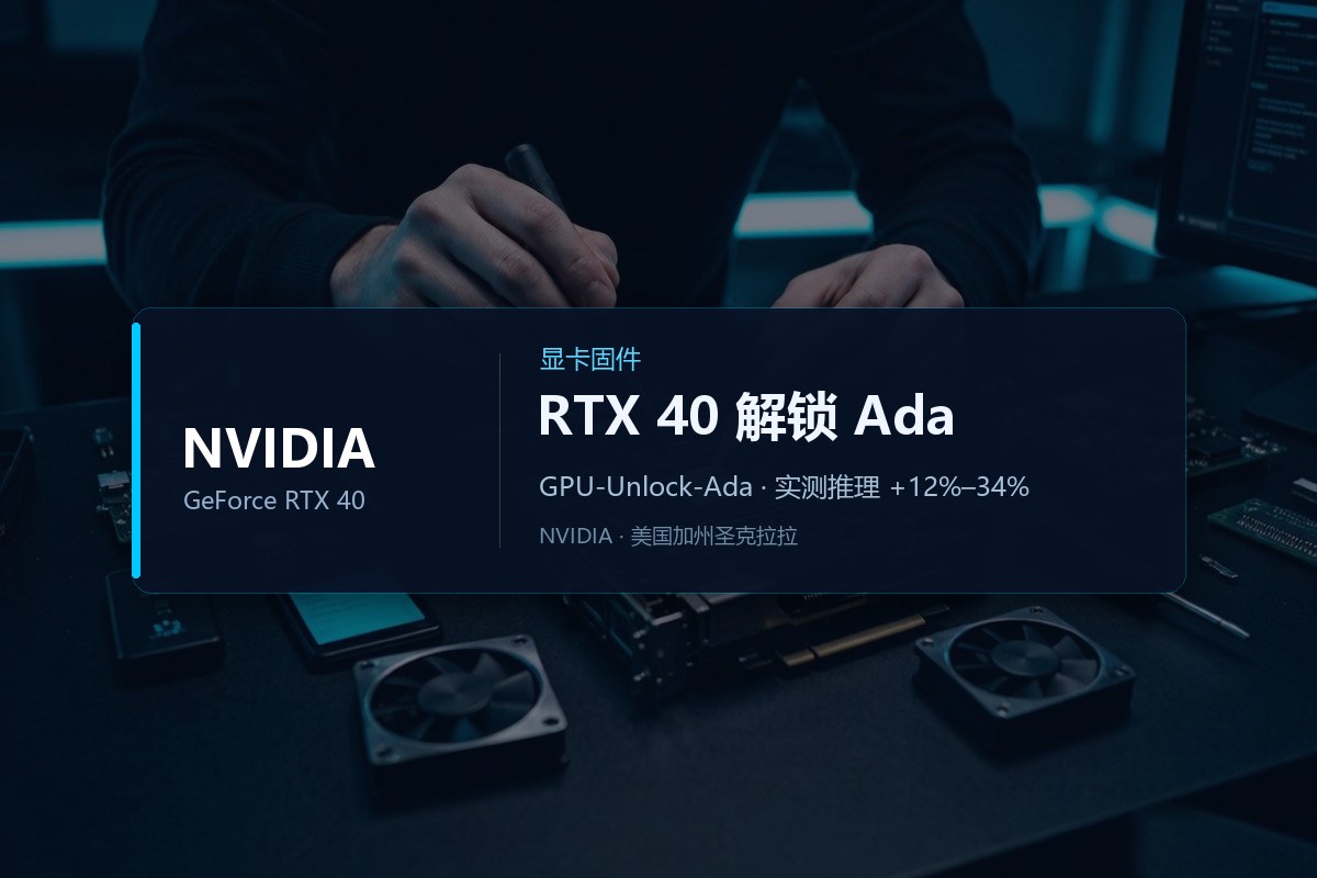 RTX 40“白嫖 2 倍算力”实测拆解：GPU-Unlock-Ada 指令率翻倍，真实推理只涨 12~34%